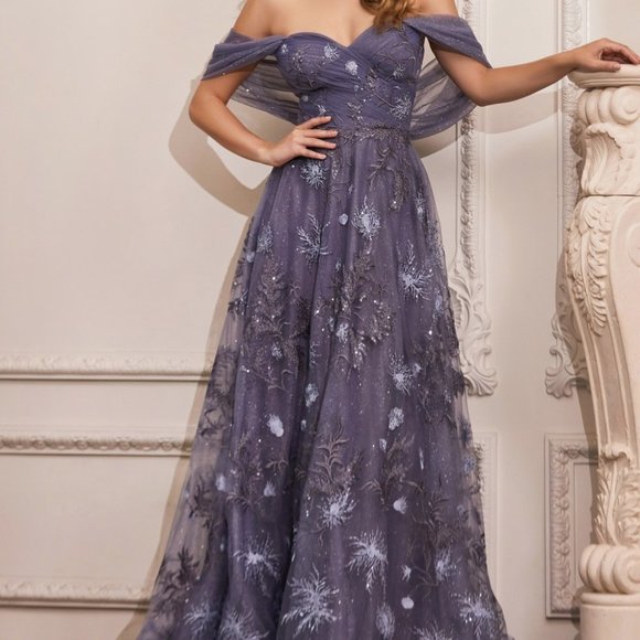 Cinderella Dresses & Skirts - Purple Evening Party Evening STRAPLESS LAYERED TULLE GOWN A-Line Dress CD008